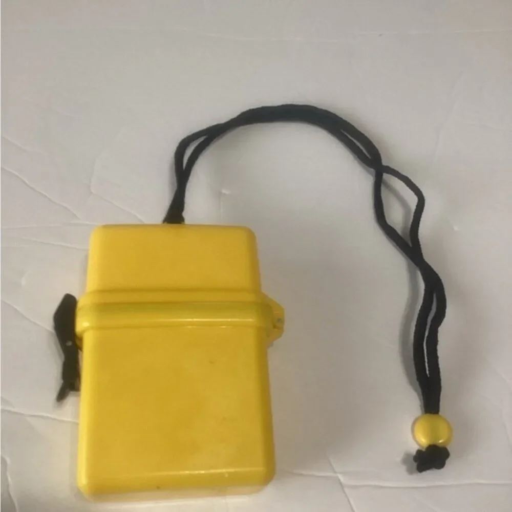Yellow Waterproof Case with Lanyard